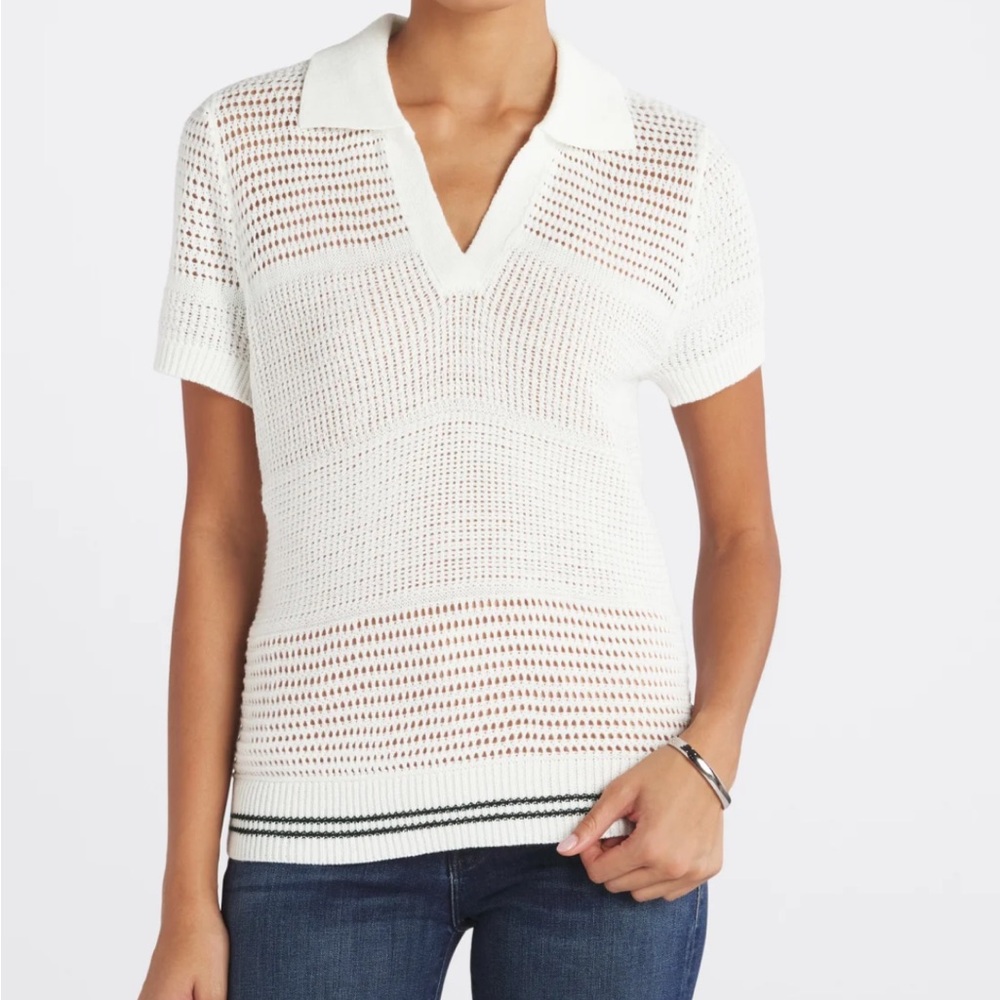 Archie short sleeve collared sweater XL